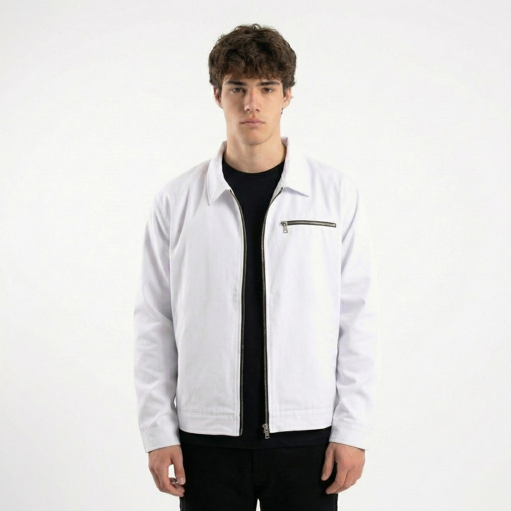 VESSPUCCII WHITE WORKER JACKET