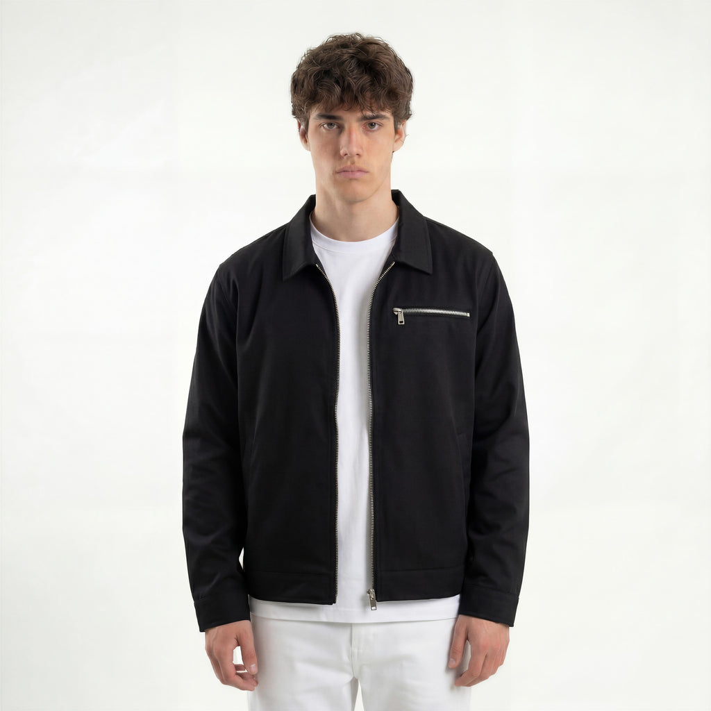 VESSPUCCII BLACK WORKER JACKET