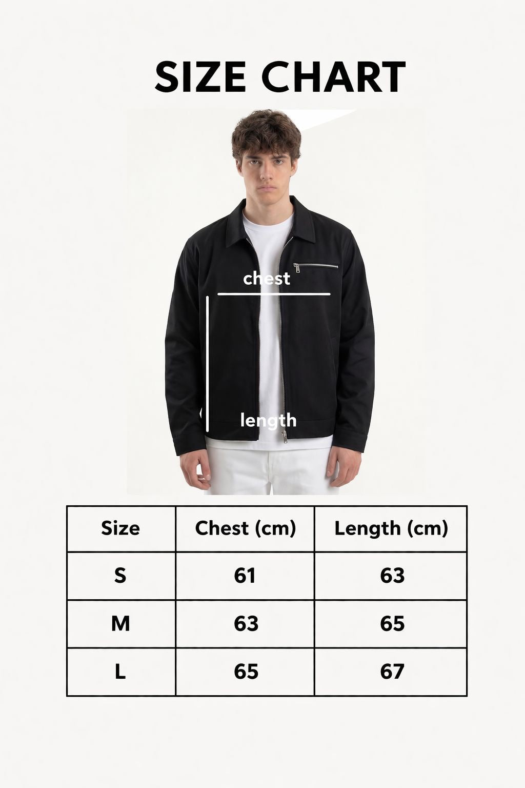VESSPUCCII BLACK WORKER JACKET