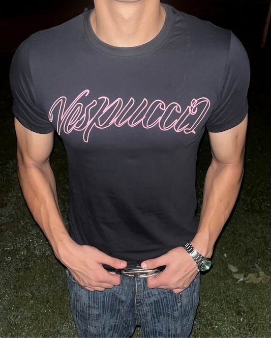 REGULAR FIT TEE DESIGN PINK