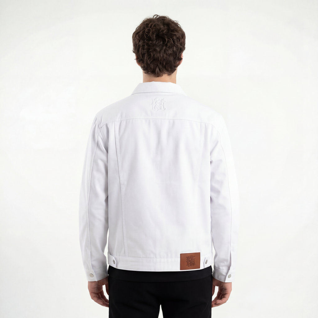 VESSPUCCII WHITE WORKER JACKET