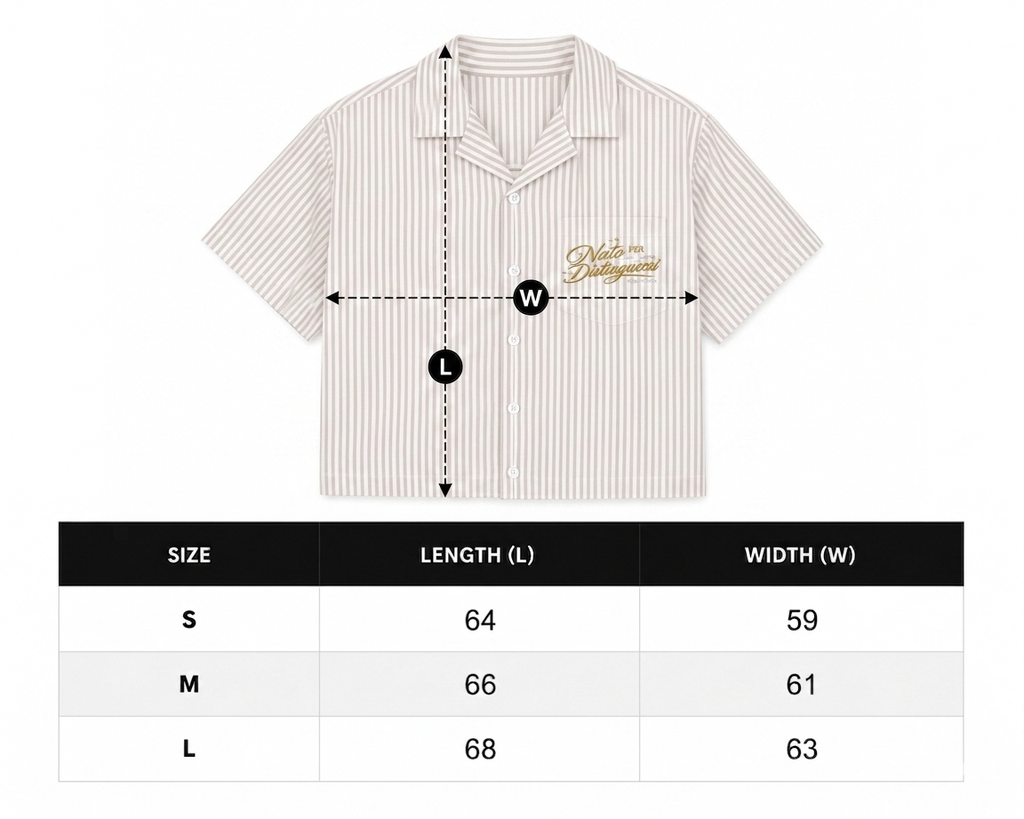 VESS BEIGE STRIPED SHIRT