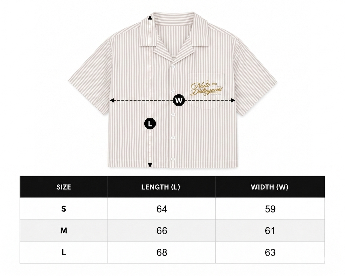 VESS BEIGE STRIPED SHIRT