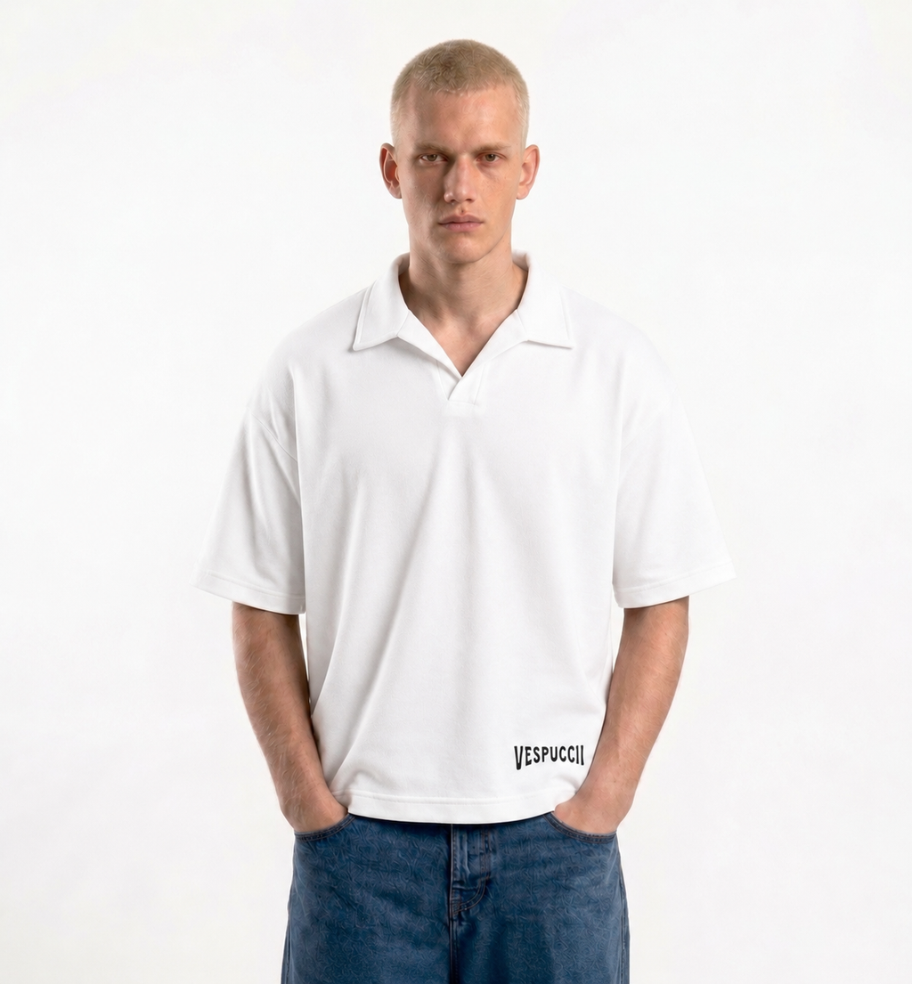 VES CROPPED WHITE TEE