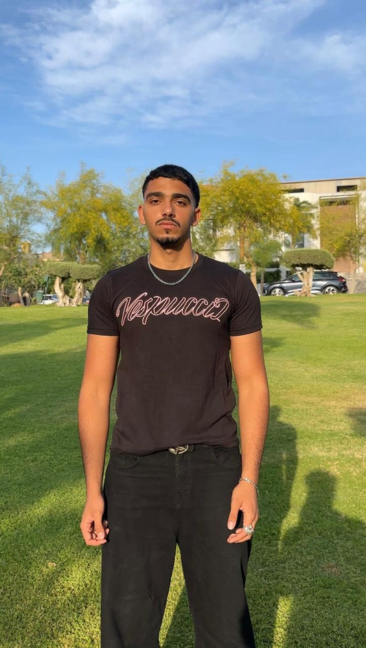 REGULAR FIT TEE DESIGN PINK